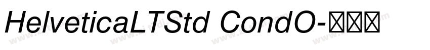 HelveticaLTStd CondO字体转换